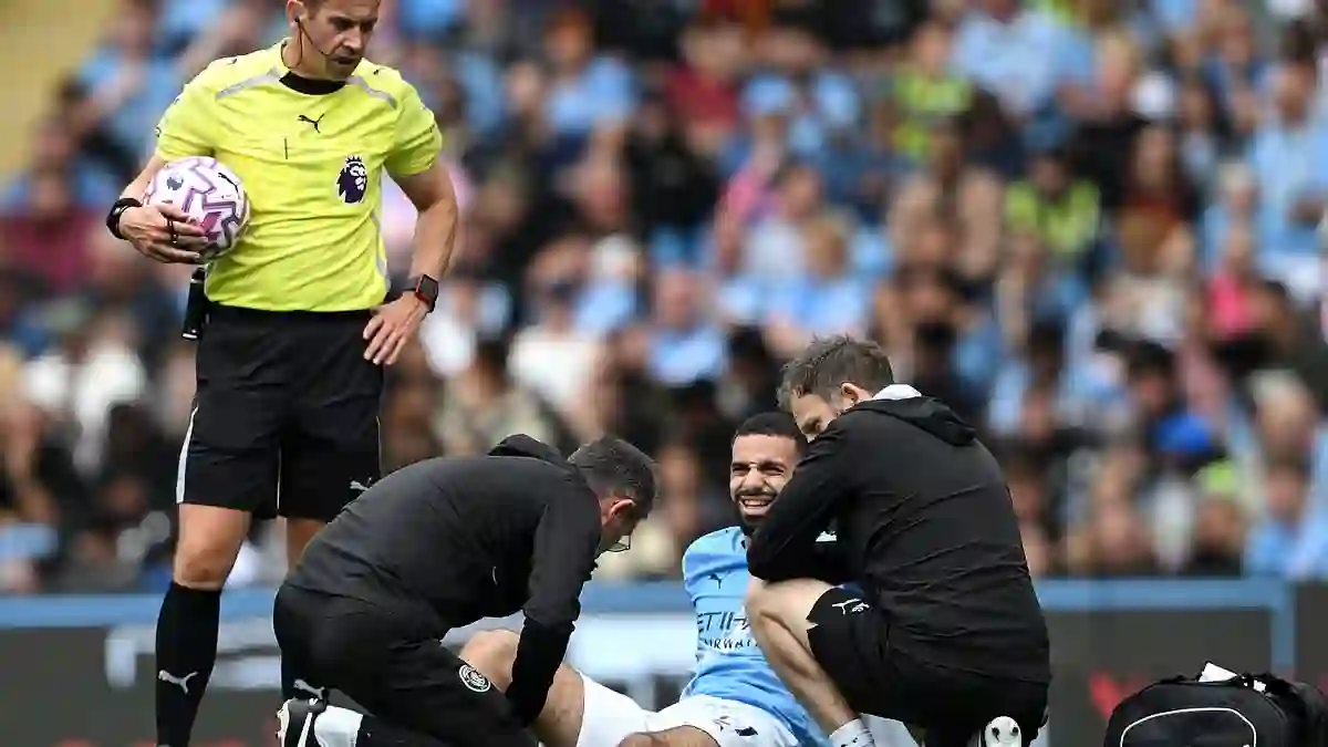 Manchester City suffer injury scare as summer signing Rayan Ait Nouri limps off during Tottenham clash at the Etihad Stadium