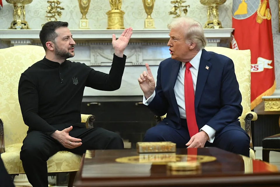 President Volodymyr Zelensky and President Donald Trump