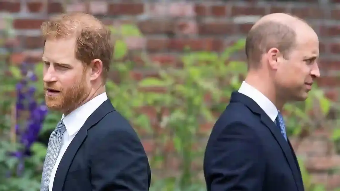 Prince William and Prince Harry attend their uncle Robert Fellowes funeral in Norfolk after two years of not being seen together