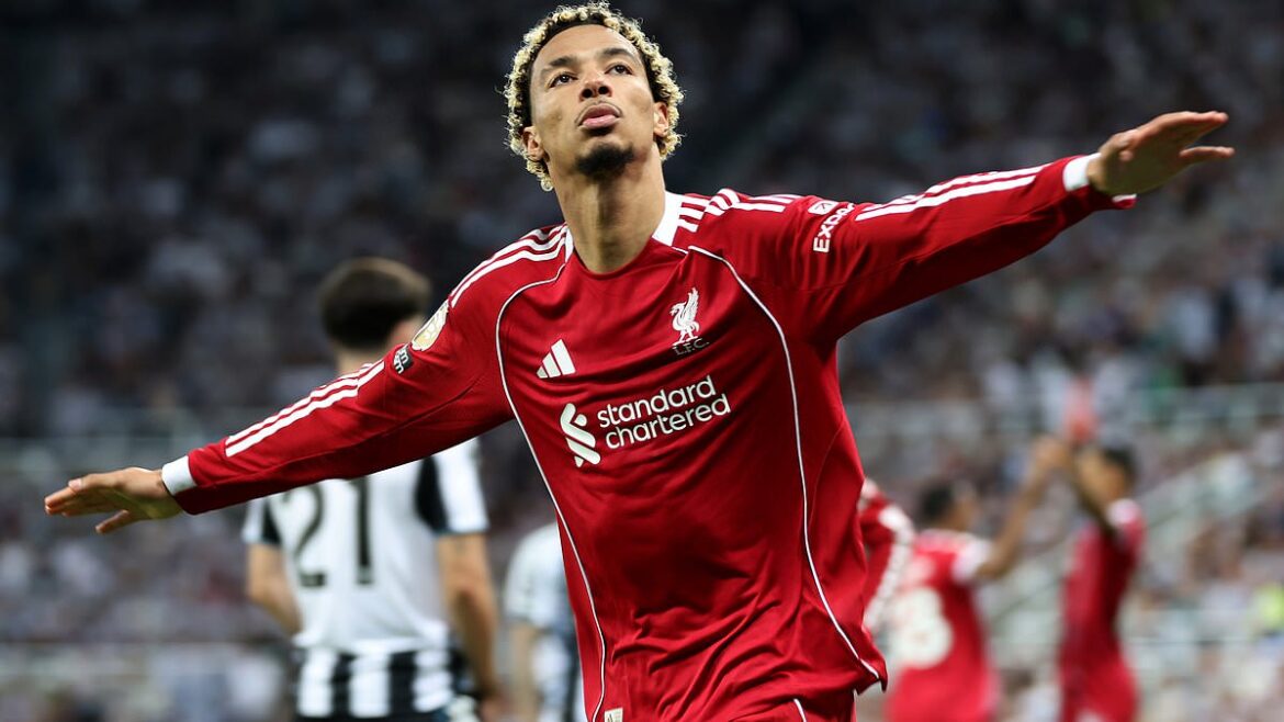 Rio Ngumoha sends Liverpool fans into delirium in Newcastle as 16-year-old scores last-minute winner on Premier League debut