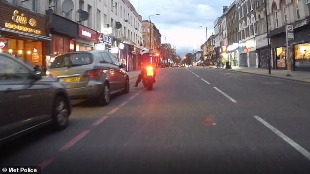 The gunman on a motorcycle