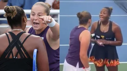 Taylor Townsend responds with calm words as Jelena Ostapenko accuses her of having no education and no class at Flushing Meadows in New York