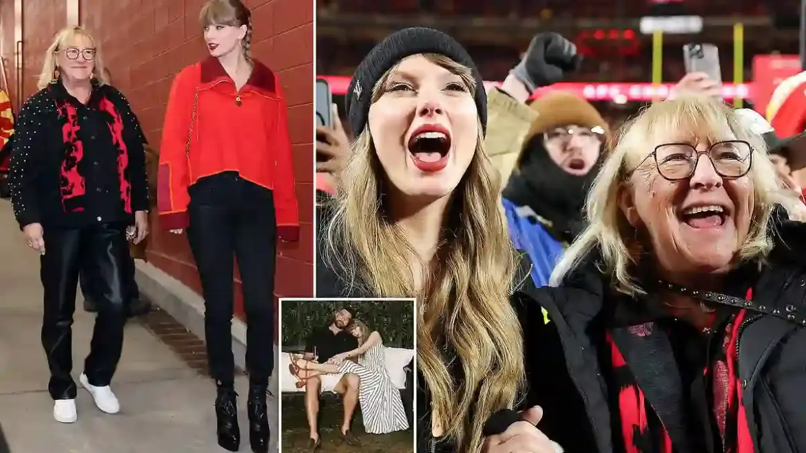Travis Kelce’s mother Donna shows her approval for Taylor Swift engagement by sharing childhood photos on Facebook in Missouri