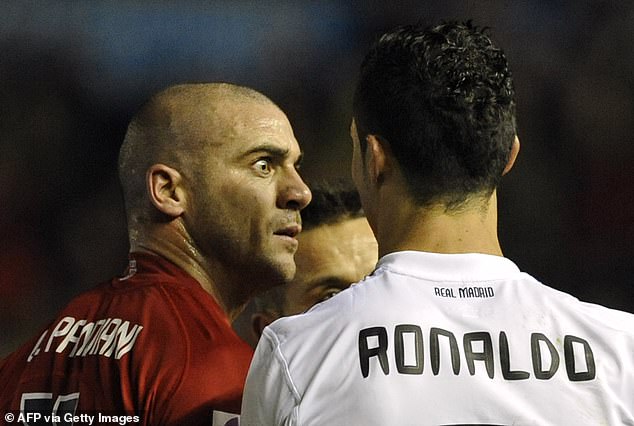 Walter Pandiani and Cristiano Ronaldo