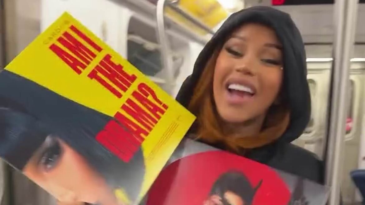 Cardi B Surprises Commuters by Selling CDs on the Subway to Promote Her New Album in New York