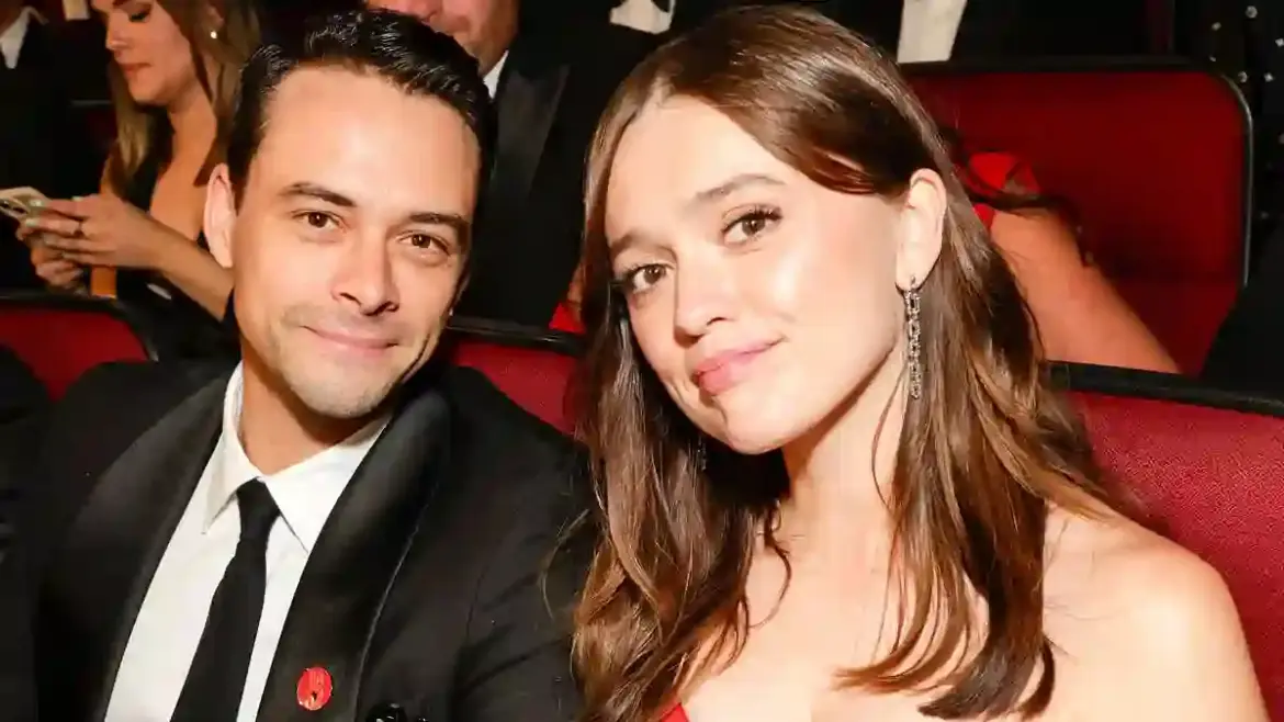 Aimee Lou Wood Celebrates First Emmy Nomination With Boyfriend Adam Long at Los Angeles Peacock Theatre
