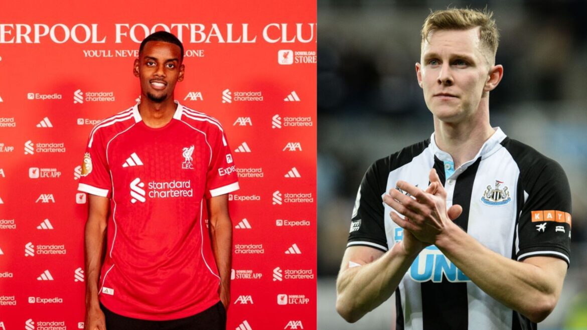 Swedish defender Emil Krafth supports Alexander Isak as striker completes dramatic switch from Newcastle United to Liverpool at Anfield