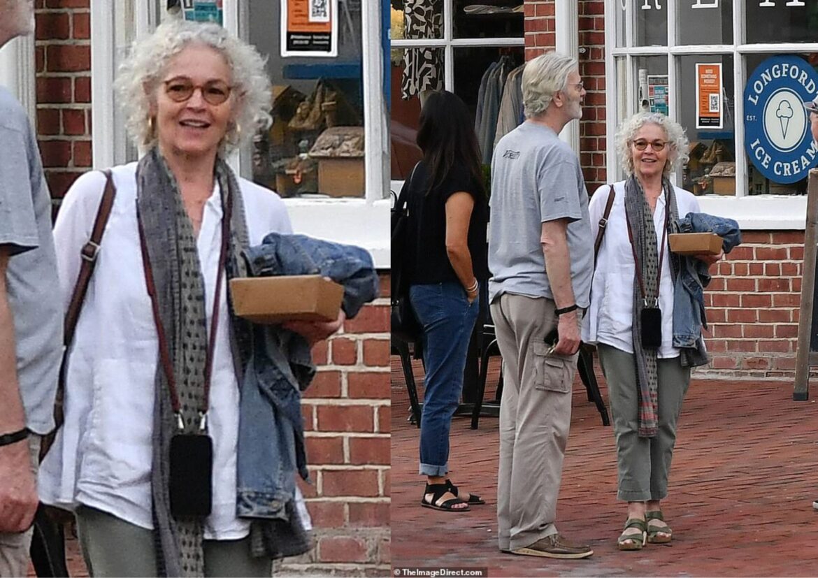 Oscar nominated actress Amy Irving steps out looking unrecognizable as she enjoys a casual outing with husband Kenneth Bowser in Bedford New York