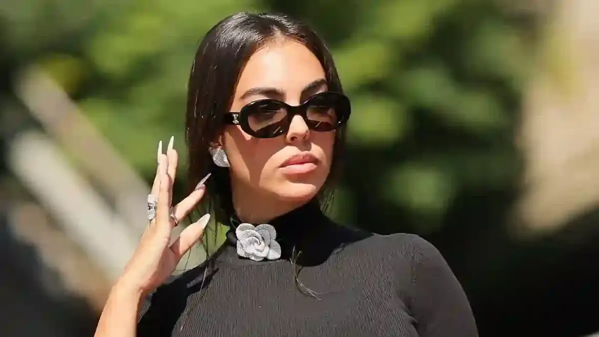 Georgina Rodriguez Flaunts Her Gigantic 30 Carat Engagement Ring While Attending the Venice Film Festival in Italy