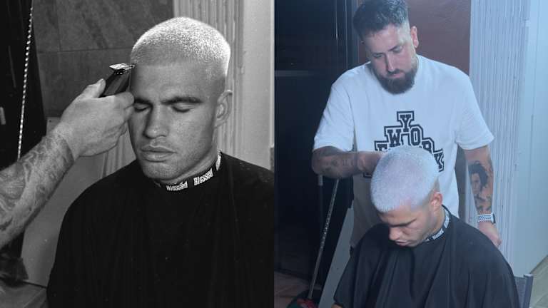 Spanish tennis star Carlos Alcaraz reveals dramatic haircut transformation as he celebrates US Open victory in New York City