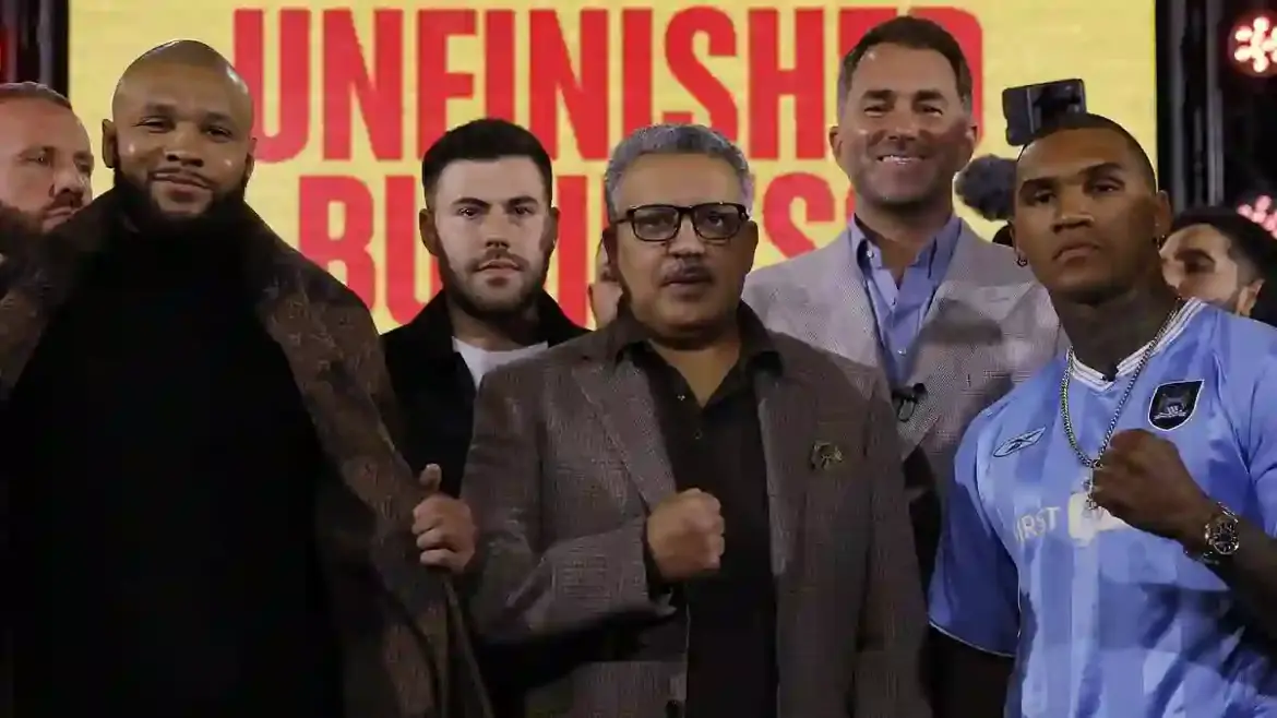 Chris Eubank Jr Confronts Conor Benn and Eddie Hearn at London Press Conference Ahead of Rematch at Tottenham Hotspur Stadium