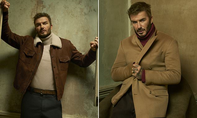 David Beckham unveils sleek suiting and casual styles as the global star presents his BECKHAM x BOSS collaboration in an 18th century London mansion