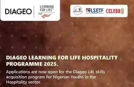 Diageo Launches Learning for Life Program to Train 250 Young People in Hospitality Skills and Life Skills in Lagos