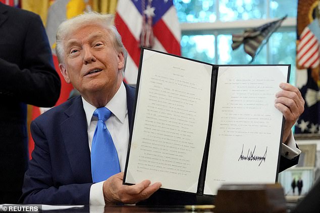 President Donald Trump introduces a massive one hundred thousand dollar H1B visa fee that threatens to slow economic growth and risks recession in the United States