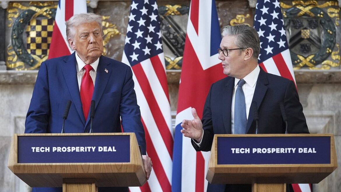 Donald Trump urges Prime Minister Keir Starmer in the United Kingdom to deploy the military to stop illegal immigration during Chequers press conference