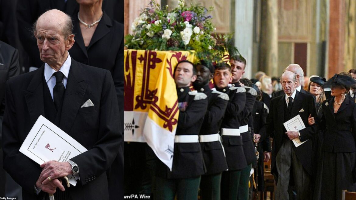 Duke of Kent leads emotional farewell as Royal Family and friends gather for Duchess of Kent funeral at Westminster Cathedral in London
