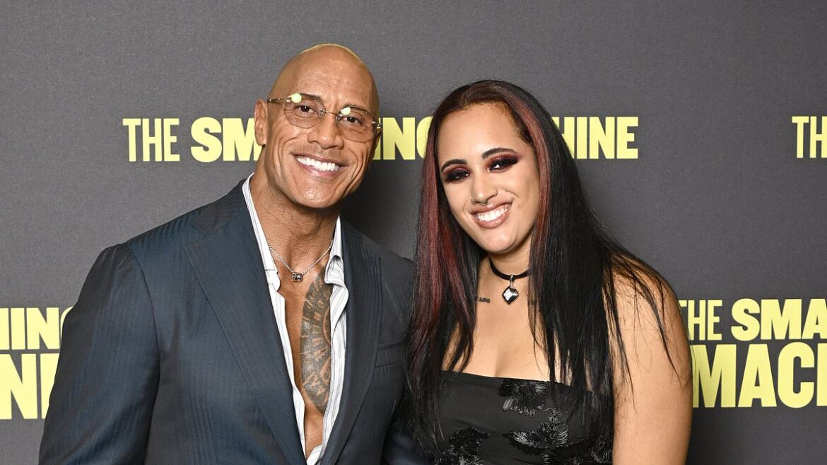 Dwayne Johnson Wows Fans With Daughter Ava Raine on London Red Carpet at The Smashing Machine Premiere