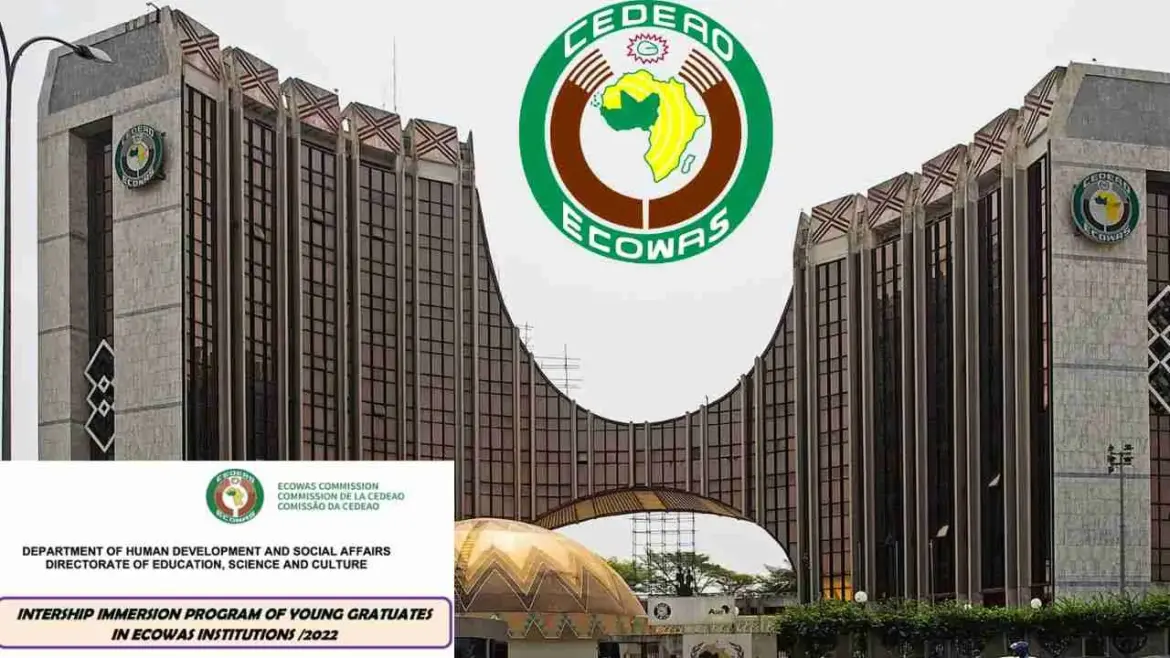 ECOWAS launches immersion internship program in West Africa to help young graduates gain professional experience in its institutions