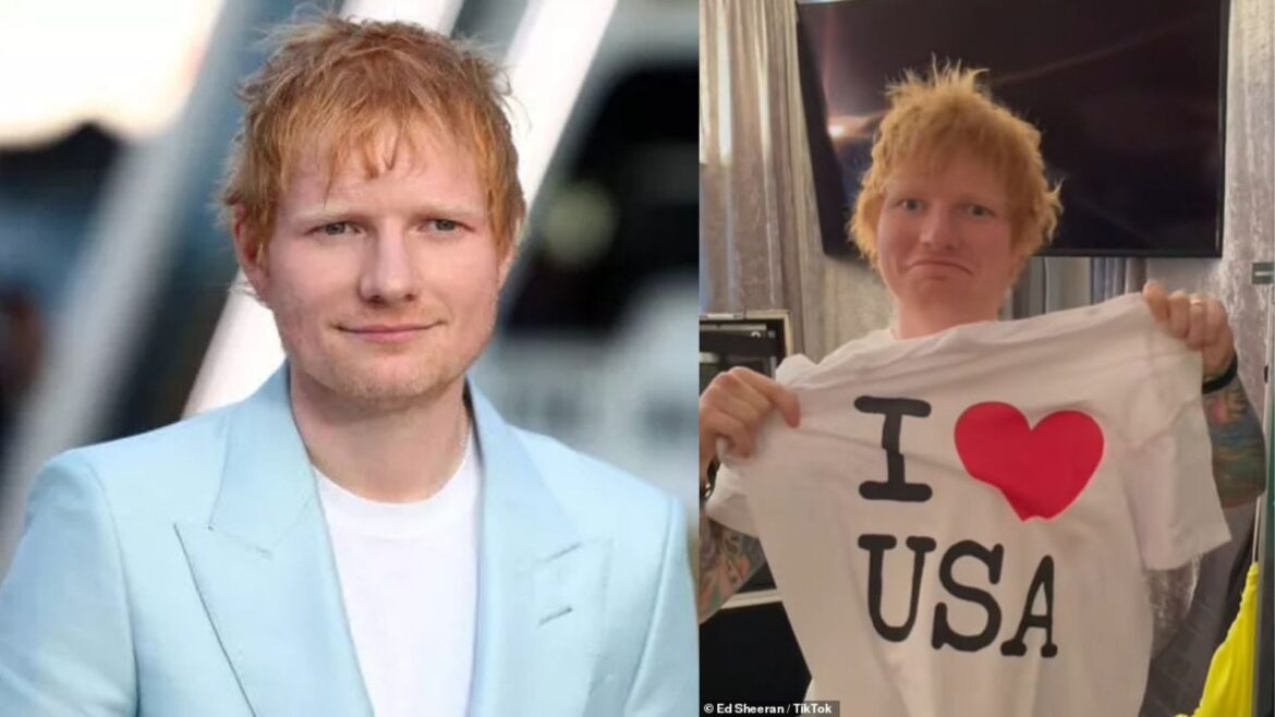 English singer Ed Sheeran announces he is leaving his Suffolk estate temporarily to settle in the United States with his wife Cherry Seaborn and their daughters