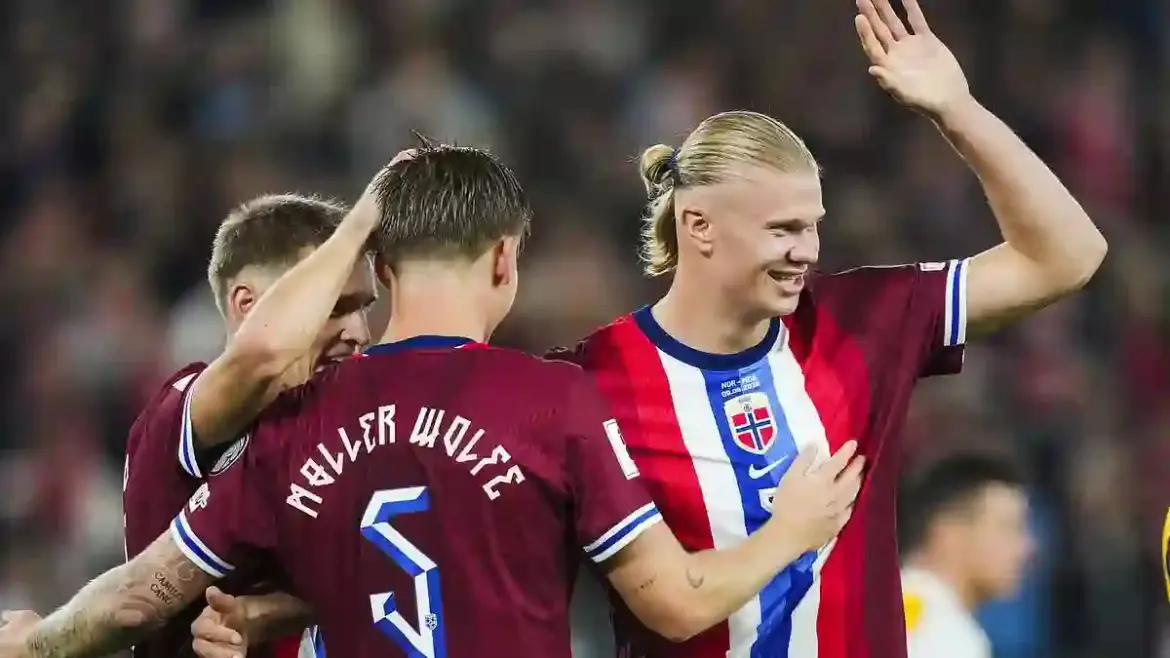 Erling Haaland Scores Five Goals for Norway in Stunning Display Ahead of Manchester Derby at Etihad Stadium