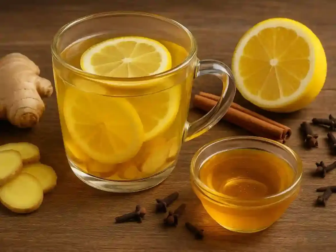 Ginger with lemon and honey boosts immunity and soothes cold symptoms for health-conscious people worldwide
