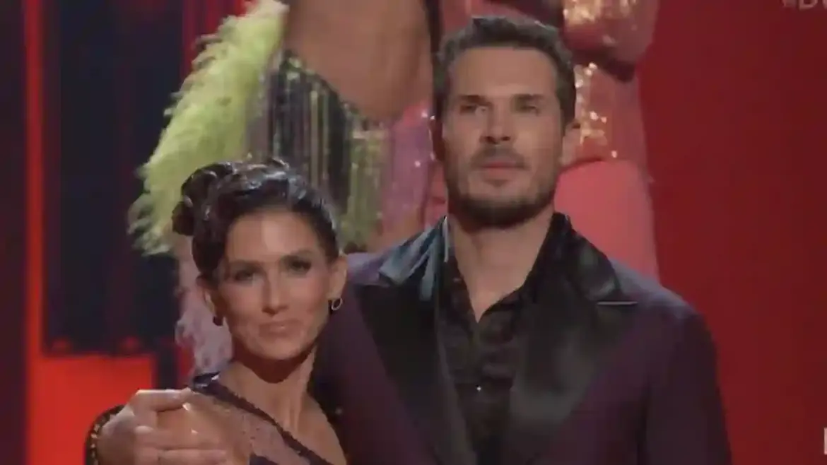 Hilaria Baldwin survives shocking double elimination on Dancing with the Stars in Los Angeles as Corey Feldman and Baron Davis are sent home