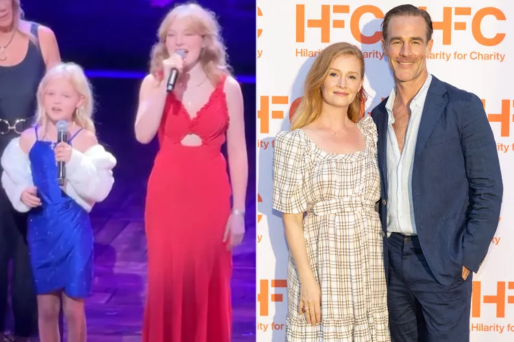 Kimberly Van Der Beek leads her children to perform Dawson’s Creek anthem in New York after James Van Der Beek is forced to skip reunion due to cancer