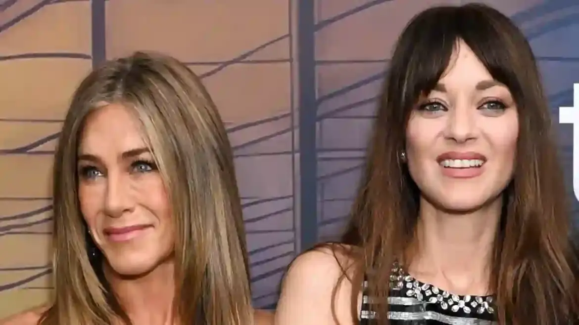 Jennifer Aniston celebrates friendship with Reese Witherspoon and Marion Cotillard at red carpet premiere of The Morning Show in Los Angeles