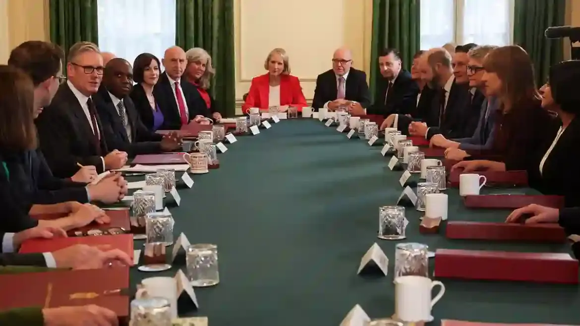 Keir Starmer urges his new Cabinet to focus on reviving Britain’s economy after Angela Rayner quits in London