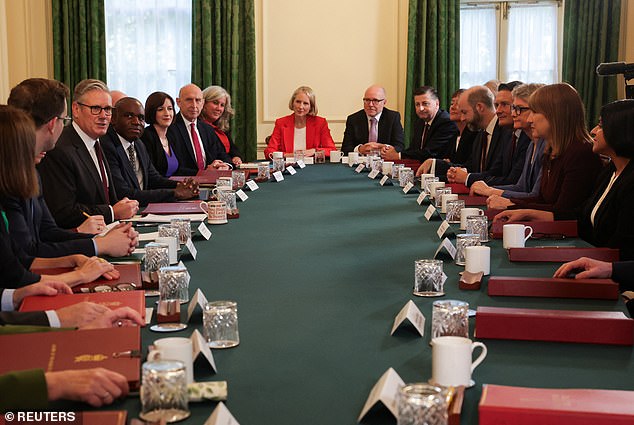 Keir Starmer urges his reshaped Cabinet in Downing Street to revive Britain’s economy after Angela Rayner’s sudden departure shakes the government