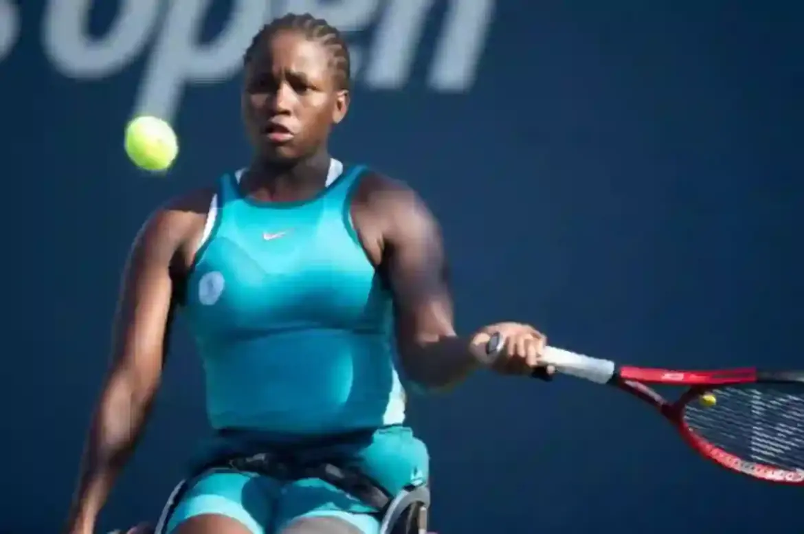 Kgothatso Montjane falls to Ksenia Chasteau in first round of women’s wheelchair singles at US Open in Flushing Meadows