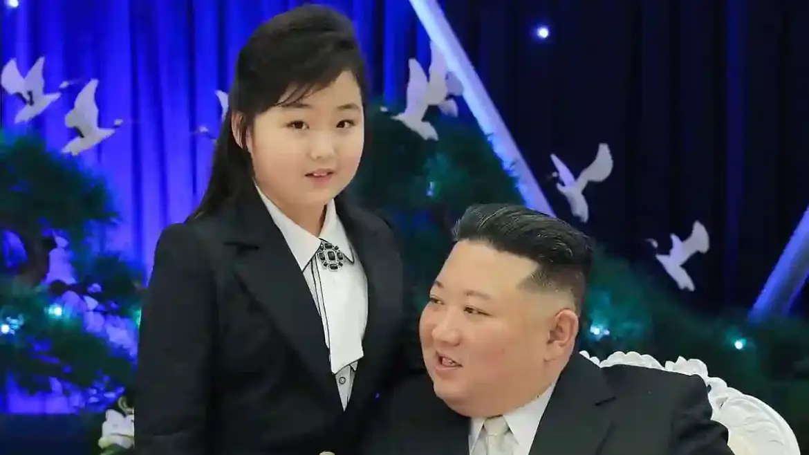 North Korean leader Kim Jong Un introduces his daughter Kim Ju-ae to Chinese officials during historic visit to Beijing military parade