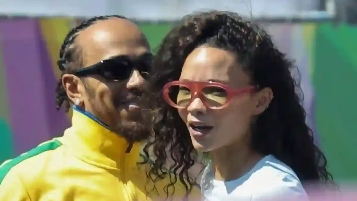 Lewis Hamilton shares warm reunion with model Ashley Moore during casual meet-up in Los Angeles