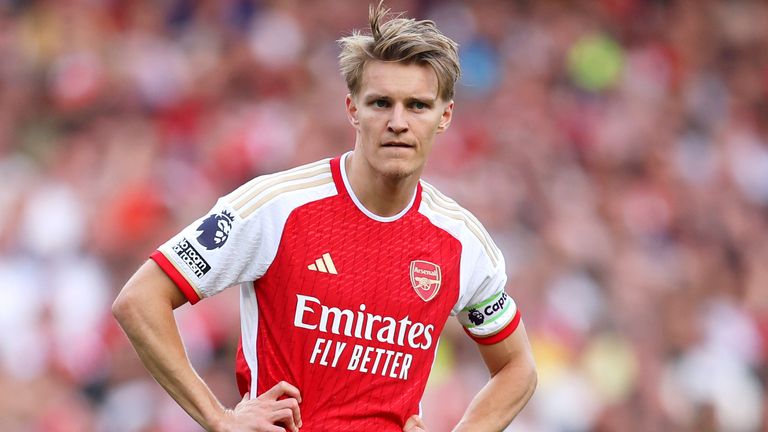 Arsenal midfielder Martin Odegaard responds to leadership doubts as Mikel Arteta and teammates back his captaincy in North London