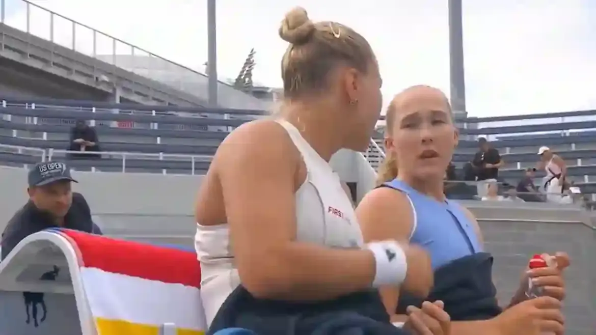Teenage Tennis Star Mirra Andreeva Reacts to Bizarre Fan Distraction During US Open Match in New York City