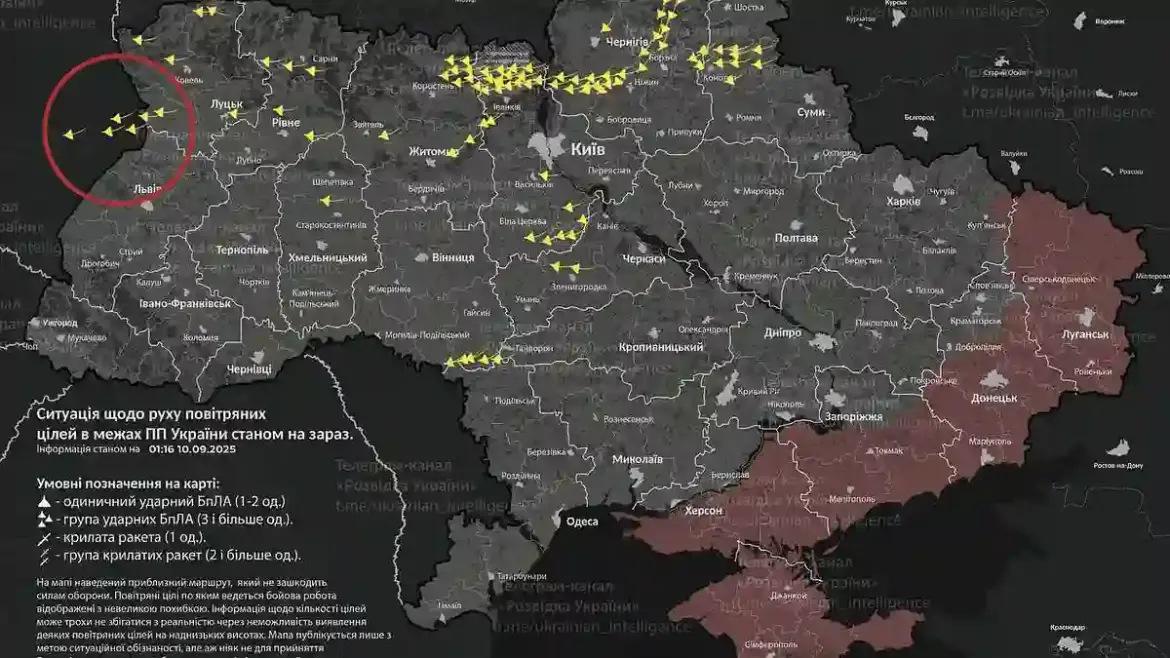 Russia Launches Dozens of Drones into Poland for t?gering Nato Emergency Procedures and Air Defence Response