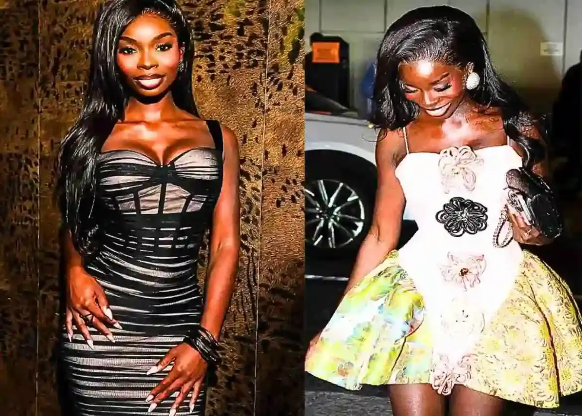 Olandria Carthen makes her runway debut for designer Sergio Hudson at New York Fashion Week after Love Island USA fame