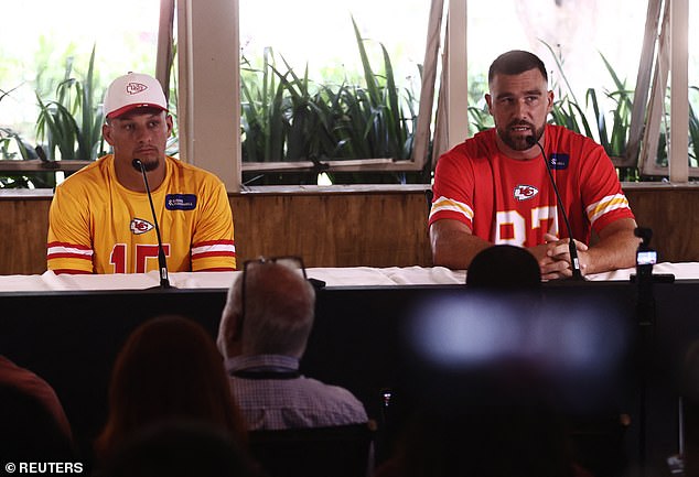 Patrick Mahomes Corrects Reporter About Travis Kelce’s Engagement to Taylor Swift During Press Conference in Brazil Ahead of Chiefs Season Opener