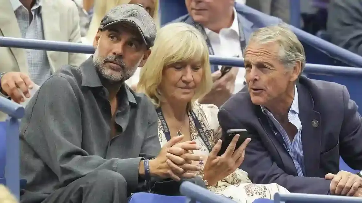 Pep Guardiola attends US Open final in New York to support Carlos Alcaraz and take a break from Manchester City duties