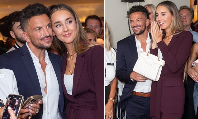 Peter Andre and wife Emily show their united support as they attend glamorous Channel 5 event in London to celebrate his new Cyprus-based acting role