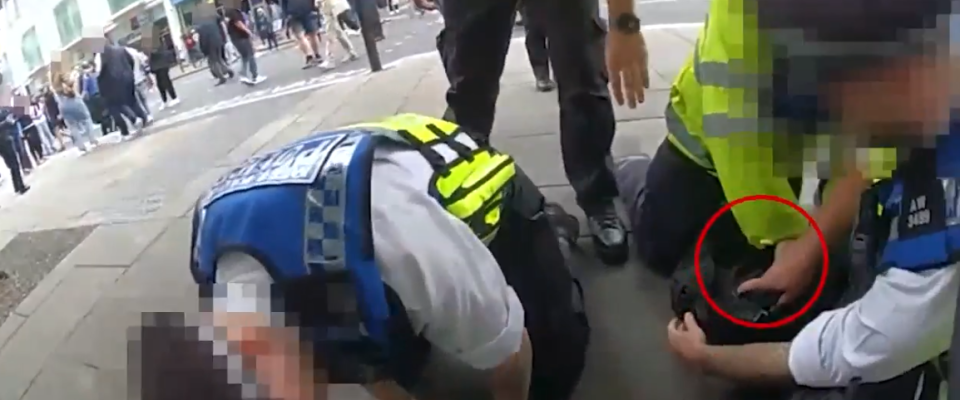 Met Police intercept teenager wearing full tactical gear and carrying replica weapons close to crowded tube station after Chelsea Fulham game