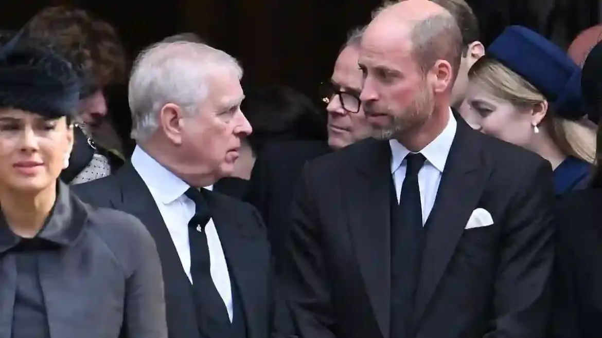 Prince Andrew Exchanges Frosty Gestures with Prince William During Duchess of Kent Funeral at Westminster Cathedral