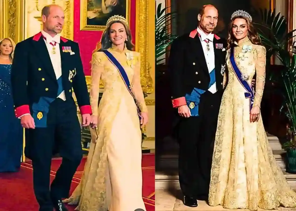 Princess Kate showcases British craftsmanship and royal tradition in Phillipa Lepley ensemble at Windsor Castle banquet for President Donald Trump