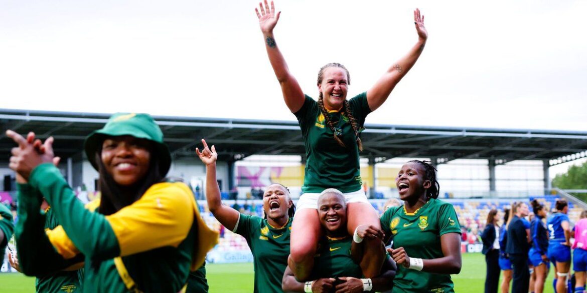 Springbok Women Celebrate Historic Victory Over Italy in York to Reach Women’s Rugby World Cup Play Offs