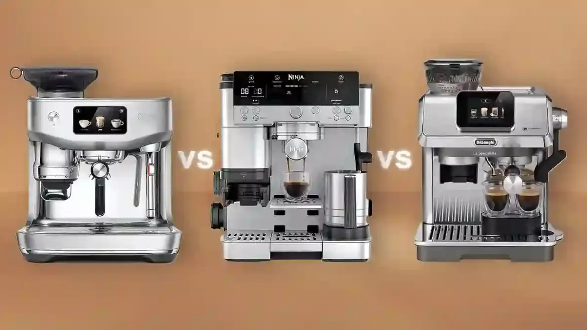 Coffee expert compares Sage Oracle Jet Ninja Café Luxe Premier and De’Longhi La Specialista Touch in UK homes to see which delivers the best barista quality drinks