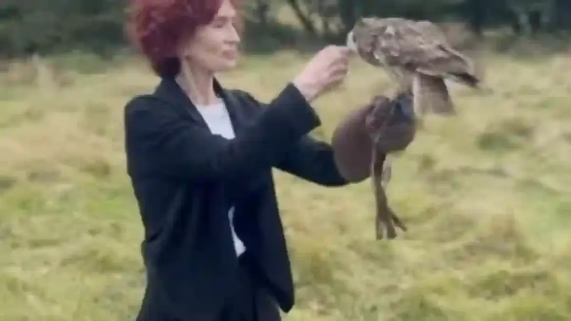 Sharon Osbourne opens up on Instagram as she shares emotional tribute to late husband Ozzy while discovering falconry in Buckinghamshire
