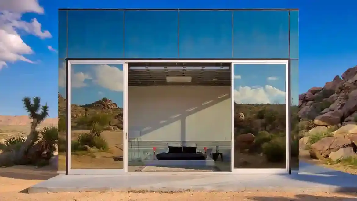 TikToker Sean Davis Faces a Ten Thousand Dollar Penalty After Taking a Bathroom Selfie at the Mirror-Clad Invisible House in Joshua Tree California