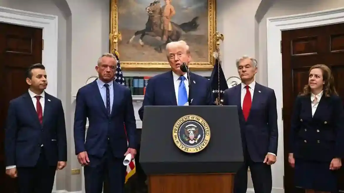 President Donald Trump urges U.S. parents to delay giving newborns Hepatitis B vaccine amid claims about sexual transmission in Washington
