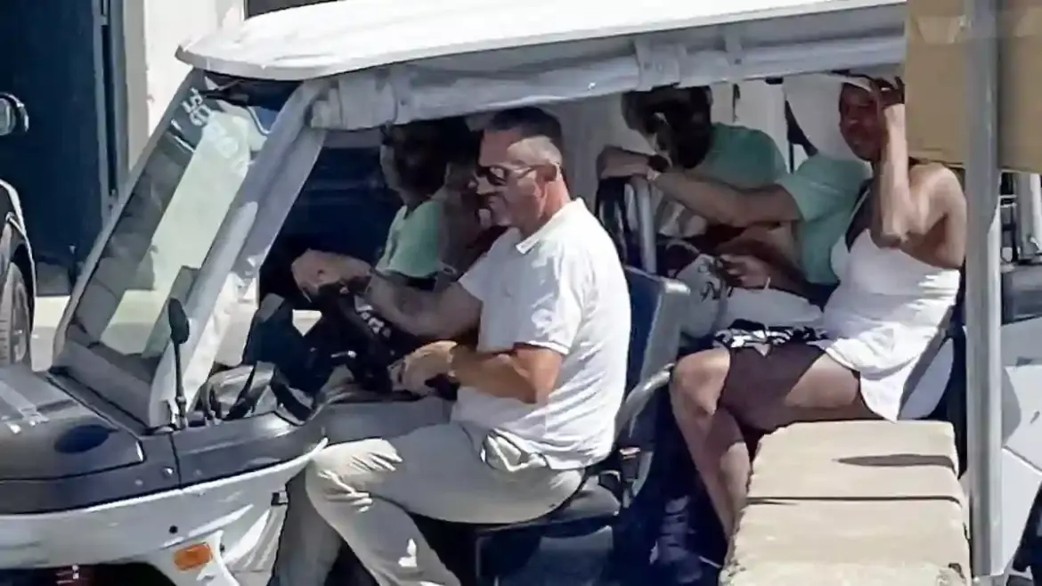 Venus Williams Spotted Riding Golf Cart with Sister Serena on Italian Island Ahead of Wedding to Actor Andrew Preti