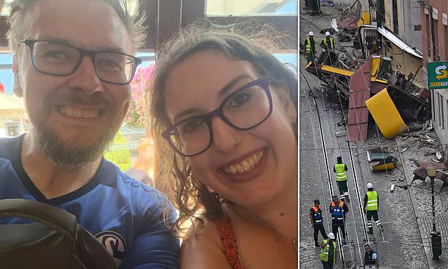 Holiday trip turns into heartbreak as two British tourists are confirmed among the dead in Lisbon funicular accident that derails downhill into a hotel building